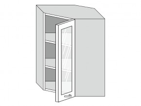 19.60.3у Шкаф настенный (h=913) угловой на 600мм со стекл. дверцей в Михайловске - mihajlovsk.магазин96.com | фото