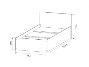 Кровать одинарная (Без матраца 0,9*2,0) в Михайловске - mihajlovsk.магазин96.com | фото